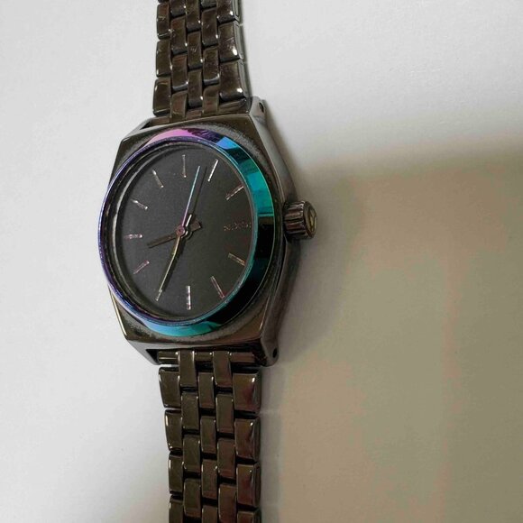 Nixon Small Time Teller Watch - Stainless Steel - Gunmetal/Multi - A399 1698-00 - Picture 4 of 16